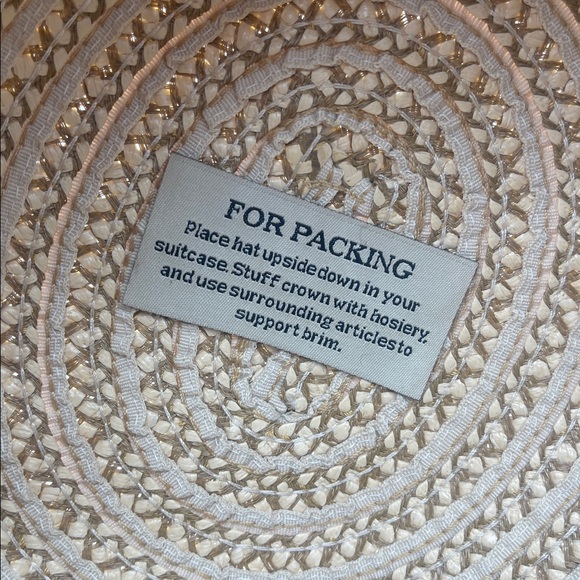 Eric Javits New York Straw Hat Sunhat Packable Wide Brim UPF 50+ Stripes - Picture 8 of 11